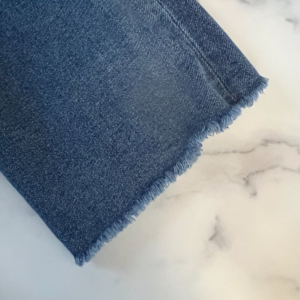 Madewell Cali Demi-Boot Jeans, Fleetwood Wash, Size 28T - Picture 5 of 10